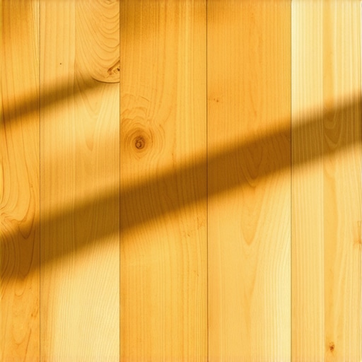 High-quality hardwood flooring with sealant Close-up of pristine hardwood floor with protective sealant in natural light