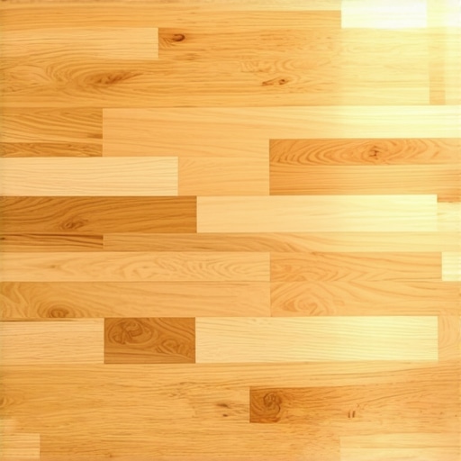 Healthy Hardwood Floor with Sealant Close-up of a shiny, well-maintained hardwood floor showing the effect of protective sealant
