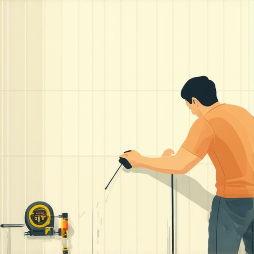 The Chalk Line Method for Straight Tile Layouts in Small Showers