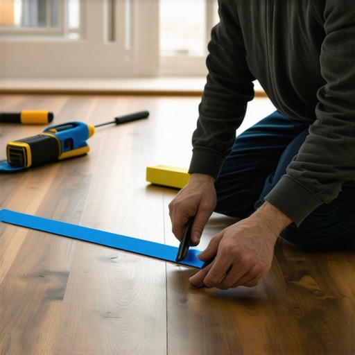 The Blue Tape Secret for Perfect Hardwood Layouts