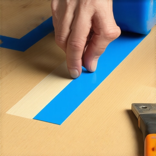 The Blue Tape Trick for Perfect Laminate Floor Cuts