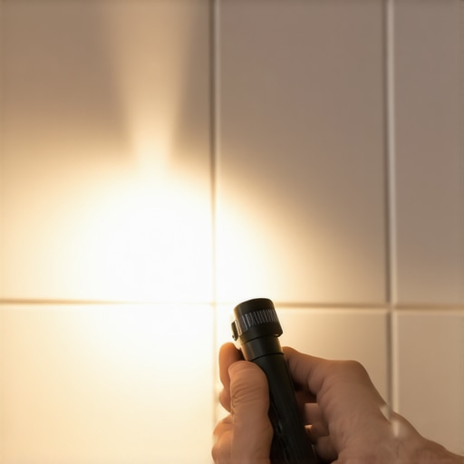 The Flashlight Test to Find Hidden Cracks in Your Shower Grout