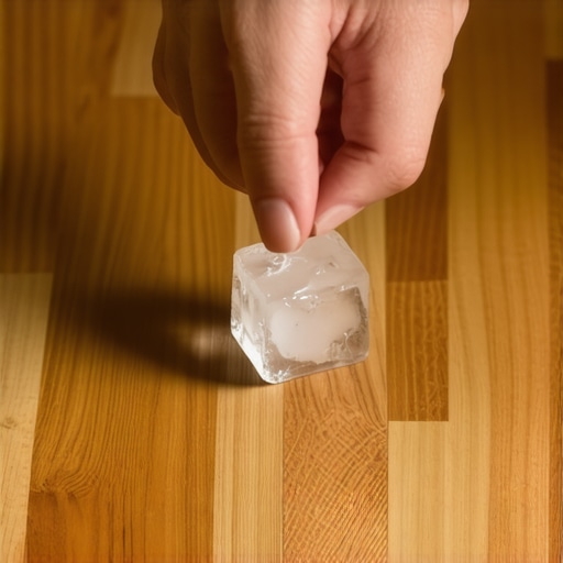 The Ice Cube Trick for Lifting Dents Out of Hardwood Floors