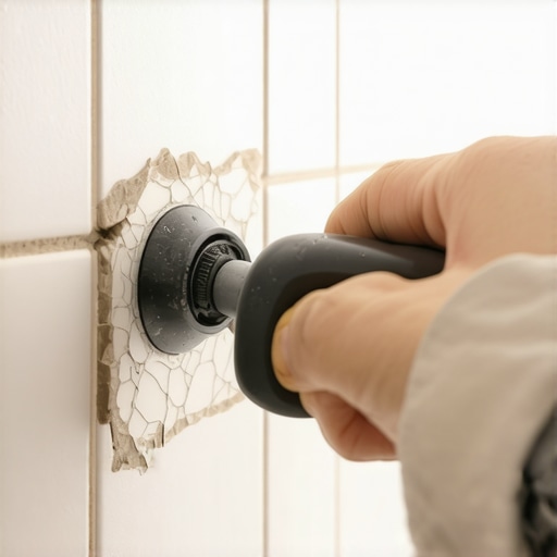 The Suction Cup Trick for Replacing a Single Broken Shower Tile
