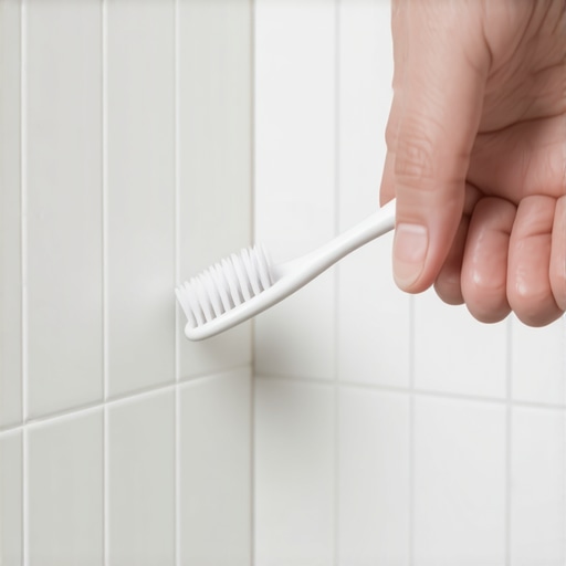 The Toothbrush Trick for Removing Soap Scum from Grout