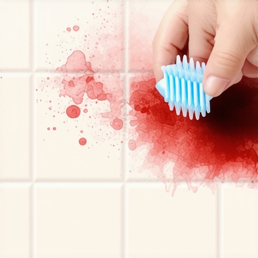 How to Clean Red Wine Out of White Grout Lines