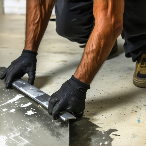 How to Remove Old Adhesive from a Concrete Subfloor