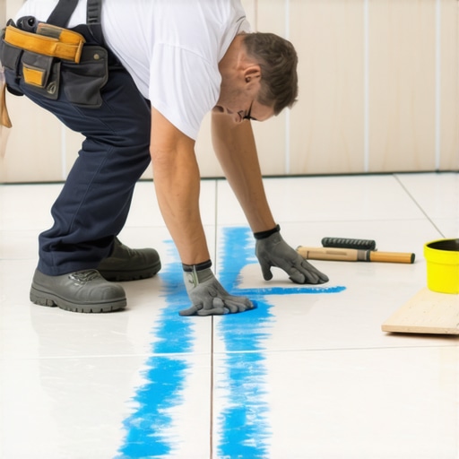 The Blue Chalk Trick for Leveling Shower Floor Slopes