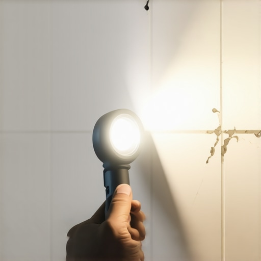 The Flashlight Method for Detecting Grout Cracks Early