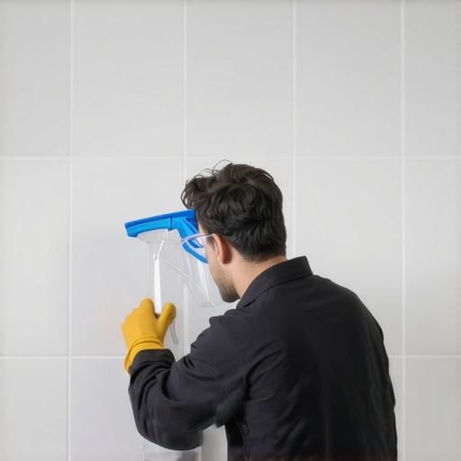 The Painter’s Shield Secret for Tiling Showers Without Messing Up the Ceiling