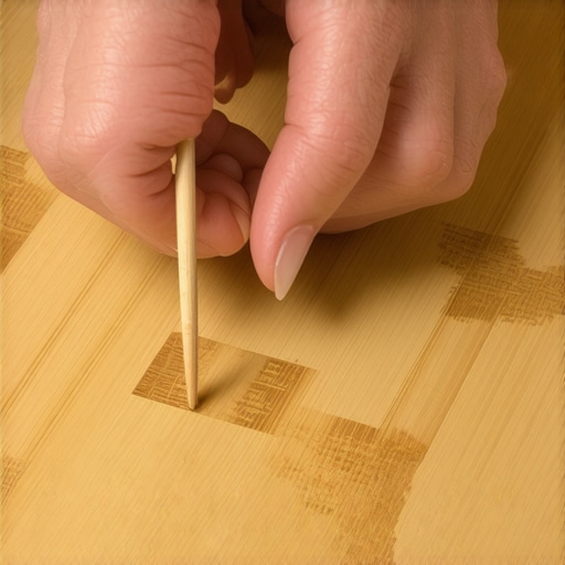 The Toothpick Trick for Fixing Small Scratches in Bamboo Flooring