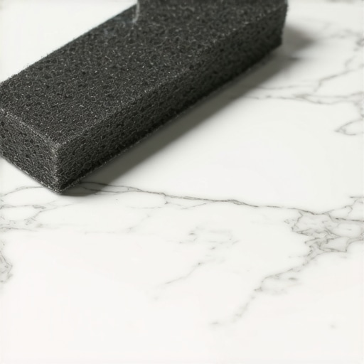 The Chalkboard Eraser Secret for Buffing Polished Marble Tiles