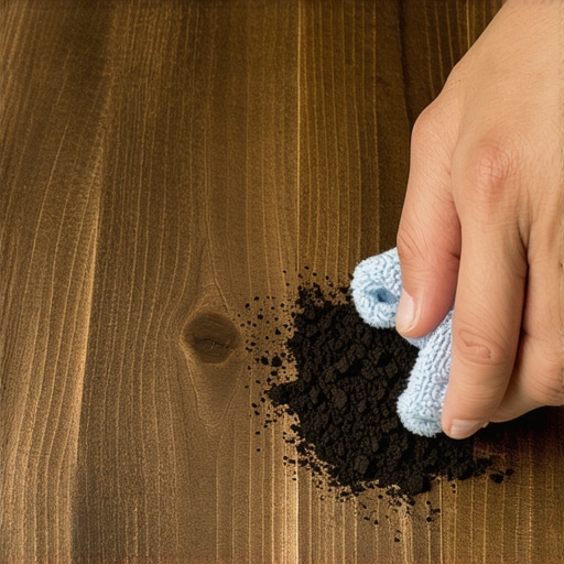 The Coffee Grounds Hack for Hiding Scratches in Dark Oak