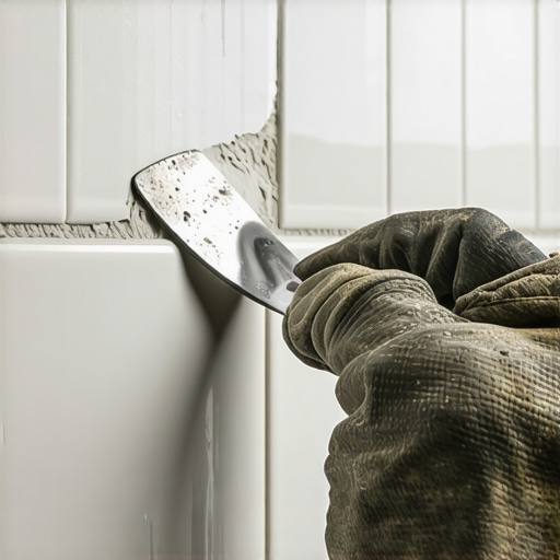 The Drywall Knife Trick for Grouting Tight Bathroom Corners