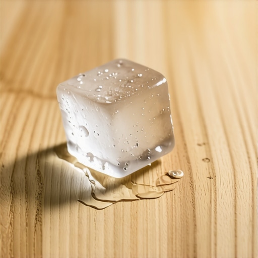 The Ice Cube Trick for Removing Dents from Hardwood Floors