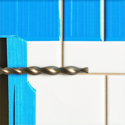 The Painter's Tape Hack for Drilling Through Ceramic Tile