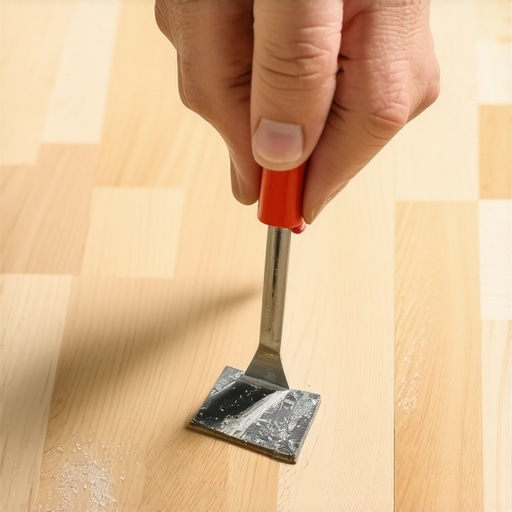The Putty Knife Trick for Fixing Gouges in Engineered Hardwood