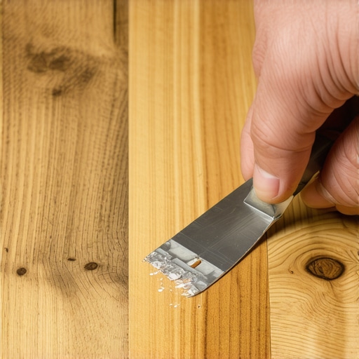 The Putty Knife Trick for Fixing Gouges in Engineered Hardwood